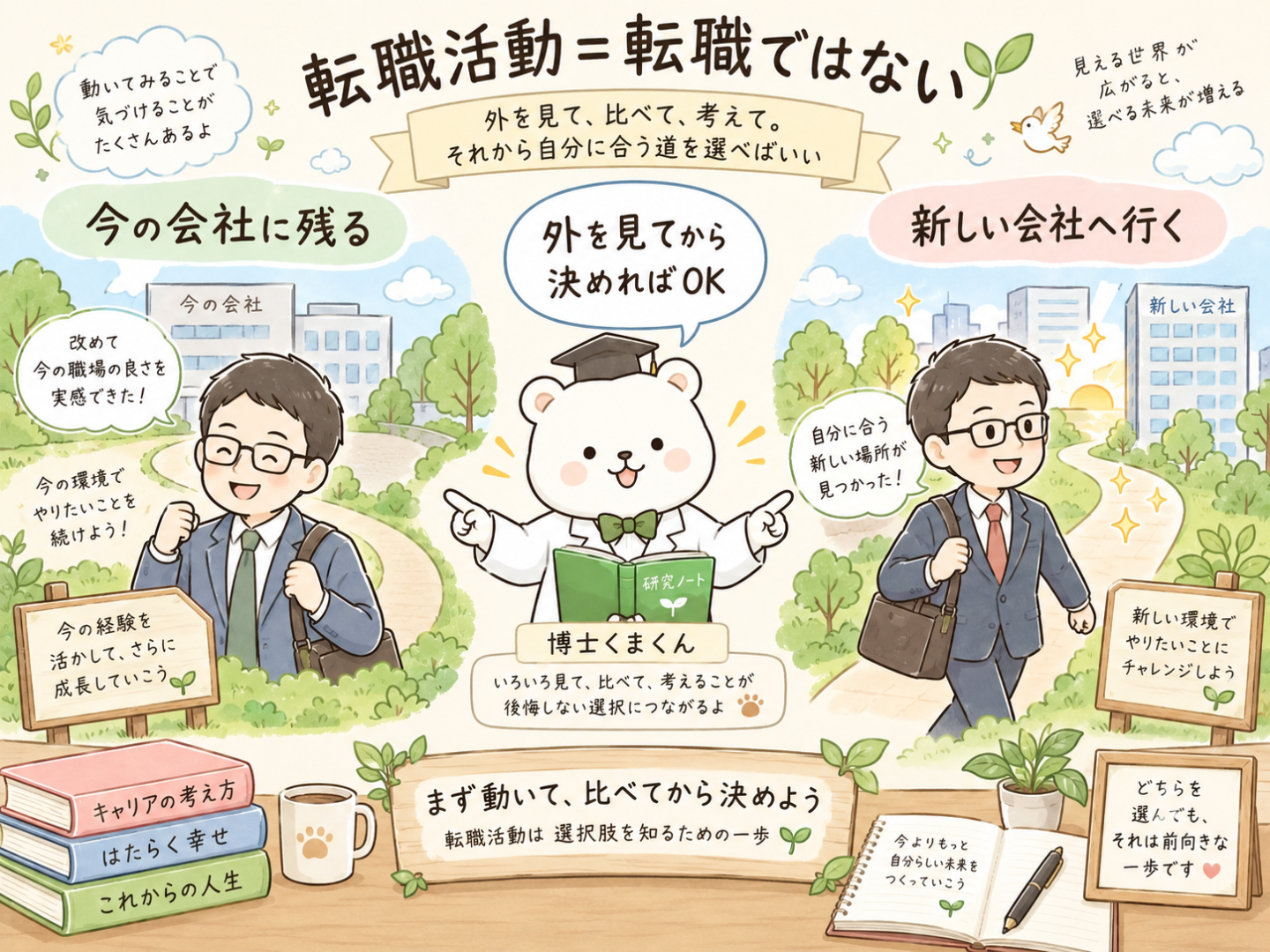 転職活動＝転職ではない