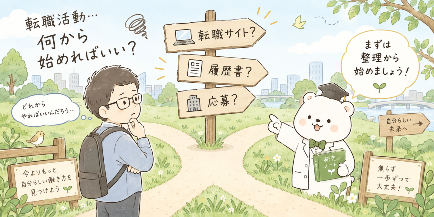 転職活動、何から始める？