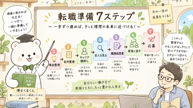 転職活動は何から始める？準備7ステップ