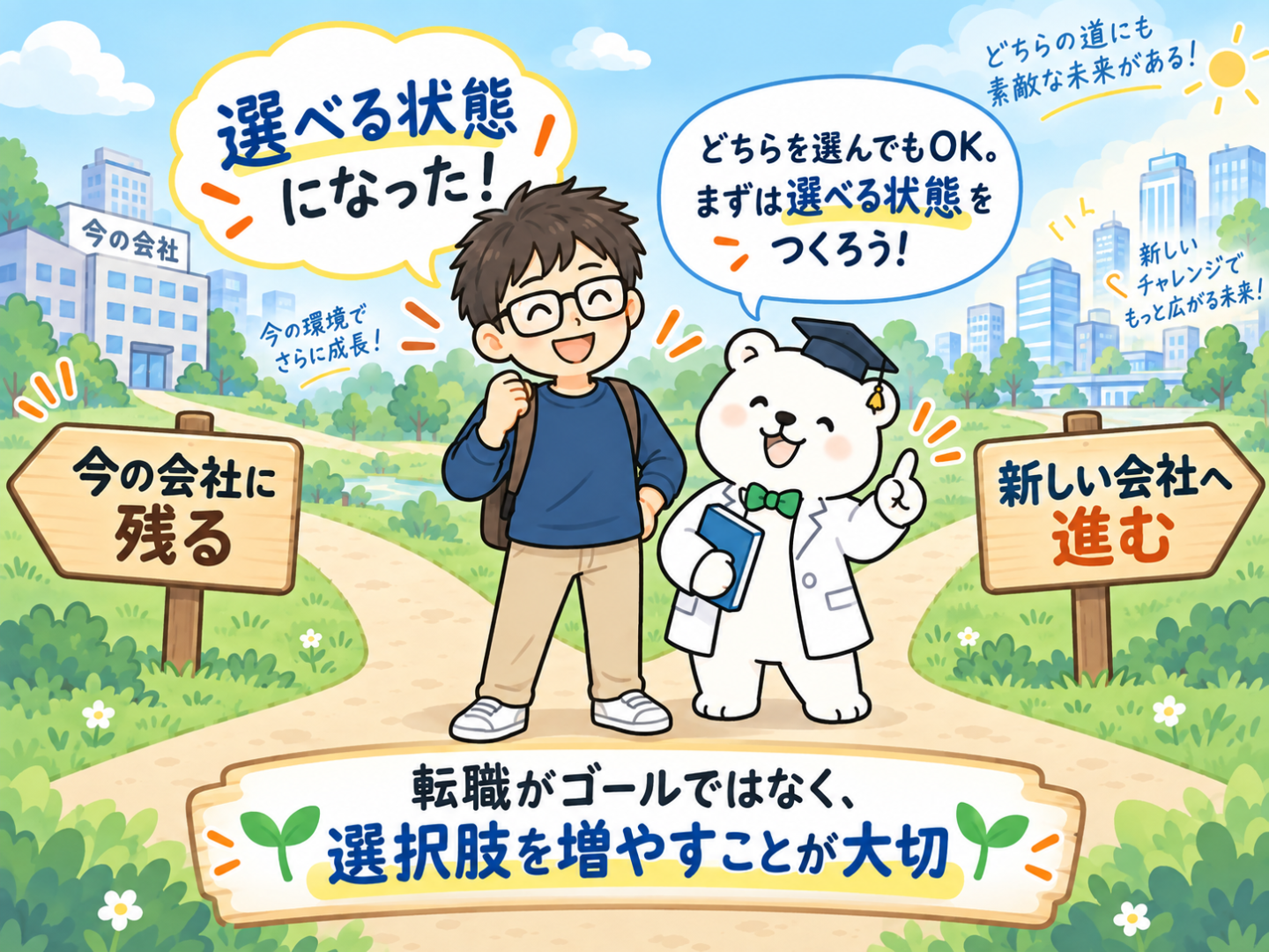転職はゴールではなく選択肢を増やすこと