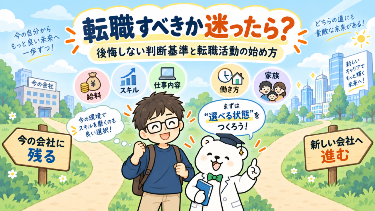 転職すべきか迷ったら？