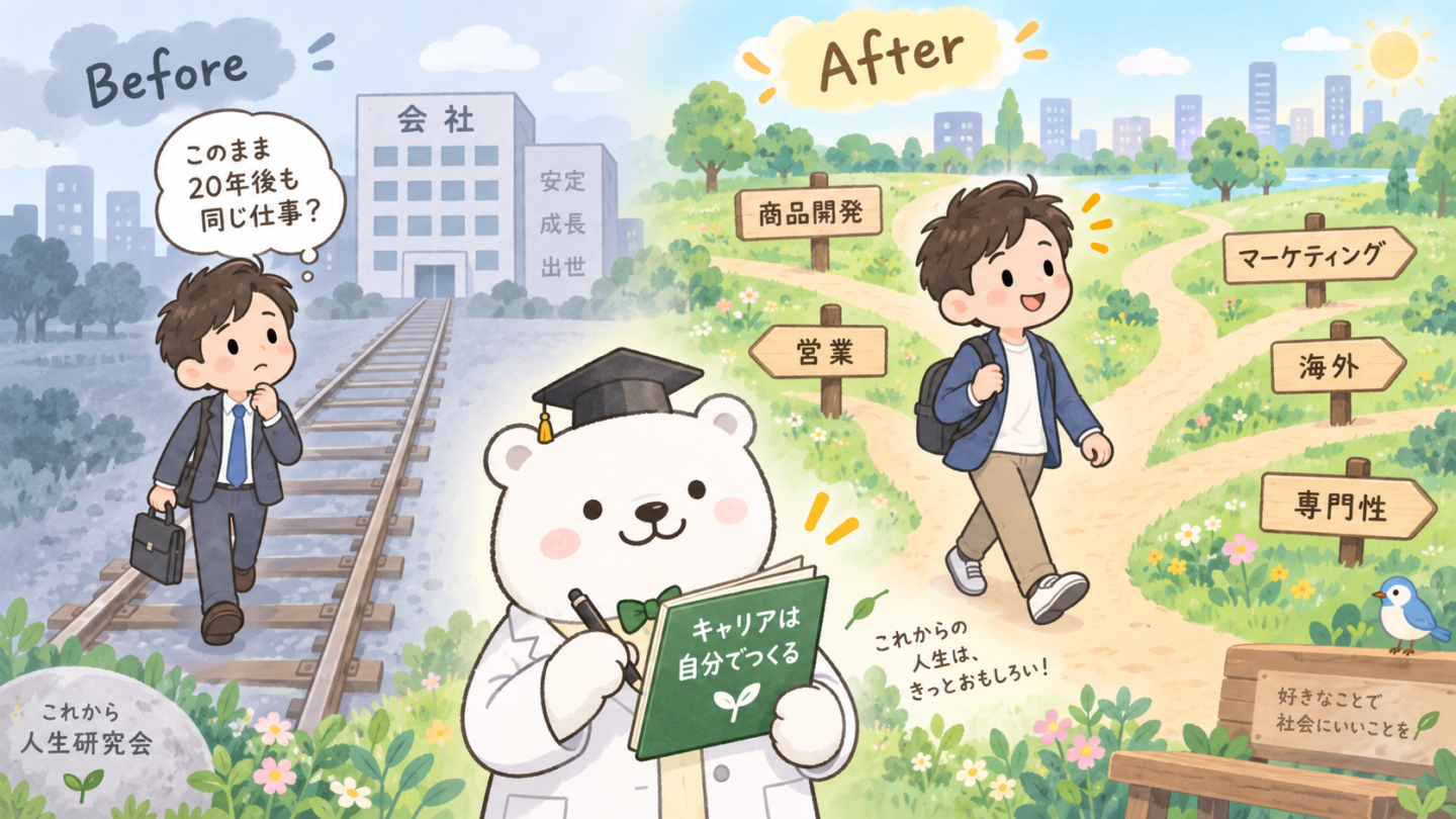 会社に決めてもらう人生から自分でキャリアを作る人生