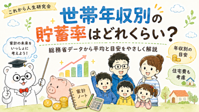 世帯年収別の貯蓄率はどれくらい？