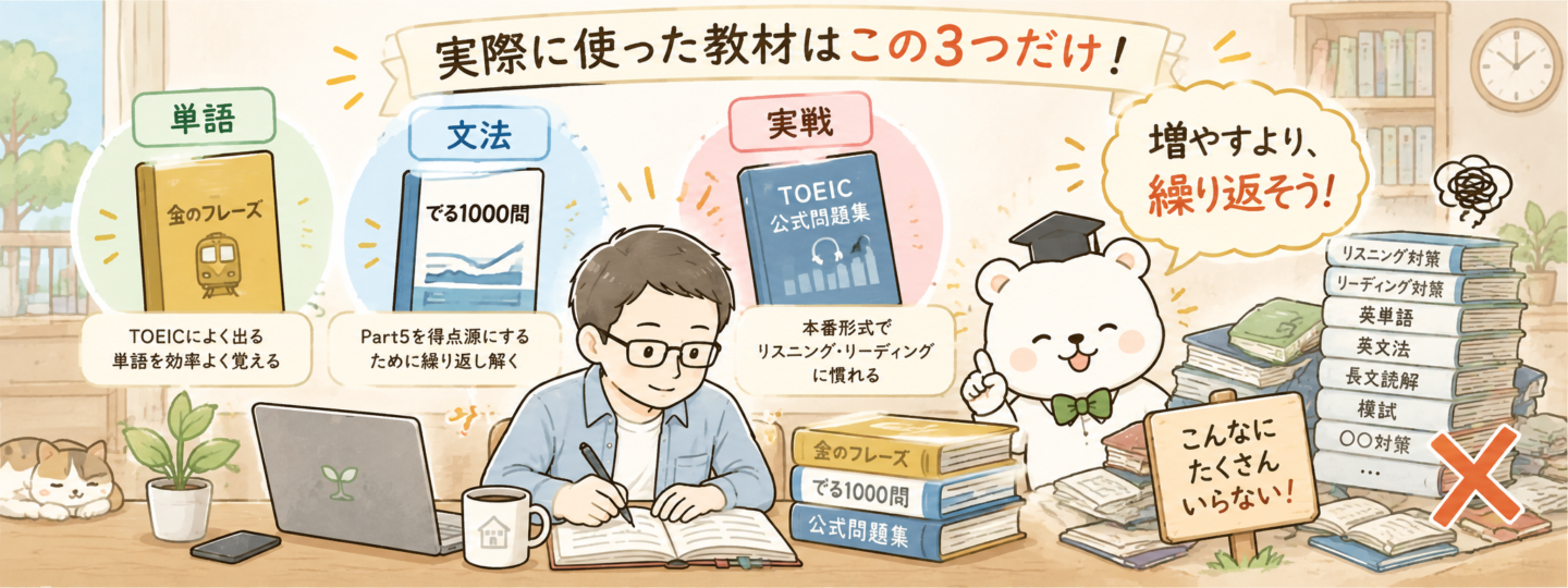 実際に使った教材3つ